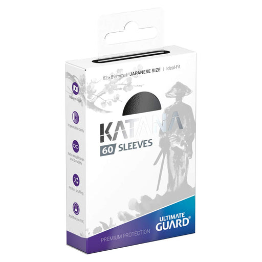 Ultimate Guard Katana Sleeves Japanese Size Black X 60 Set- Japan Figure Store - #1 Bring To You The Best Japanese Goods