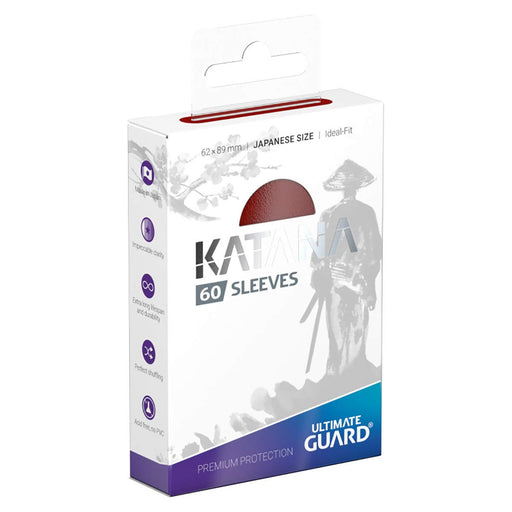 Ultimate Guard Katana Sleeves Japanese Size Red X 60 Set- Japan Figure Store - #1 Bring To You The Best Japanese Goods