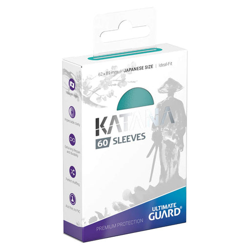 Ultimate Guard Katana Sleeves Japanese Size Turquoise X 60 Set- Japan Figure Store - #1 Bring To You The Best Japanese Goods