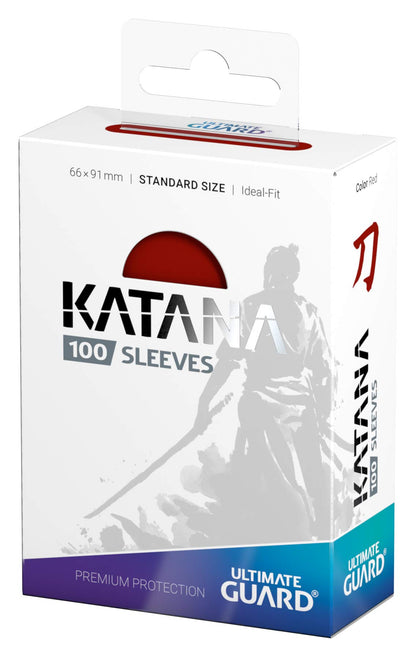Ultimate Guard Katana Sleeves Standard Size Red X 100 Set- Japan Figure Store - #1 Bring To You The Best Japanese Goods