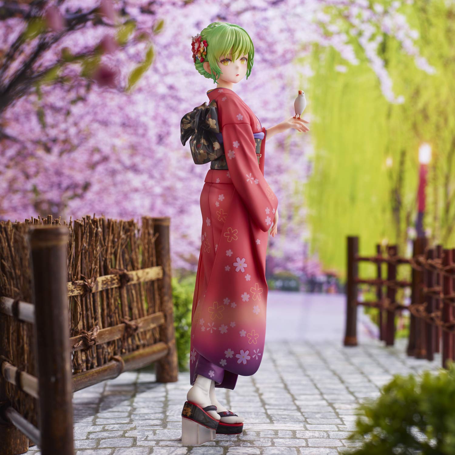 Union Creative Momoko Illustration En-Chan (Kimono) Non-Scale Pvc Abs Painted Finished Figure- Japan Figure Store - #1 Bring To You The Best Japanese Goods