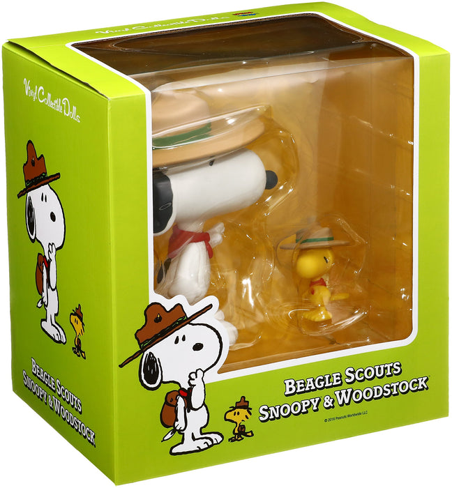 MEDICOM Vcd-258 Beagle Scout Snoopy And Woodstock Vinyl Figure- Japan Figure Store - #1 Bring To You The Best Japanese Goods