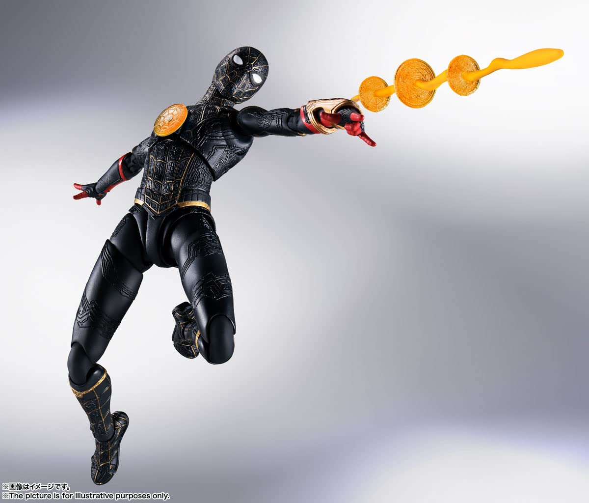 Bandai Spirits Shfiguarts Spider-Man No Way Home Black & Gold Suit 150Mm Abs Pvc Figure- Japan Figure Store - #1 Bring To You The Best Japanese Goods
