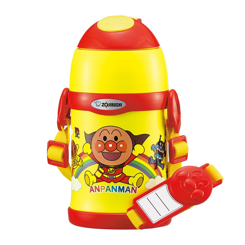 Zojirushi 0.45L Anpanman Stainless Cool Bottle W/ Direct Drinking Straw - St-Zg45A-Er Japan- Japan Figure Store - #1 Bring To You The Best Japanese Goods