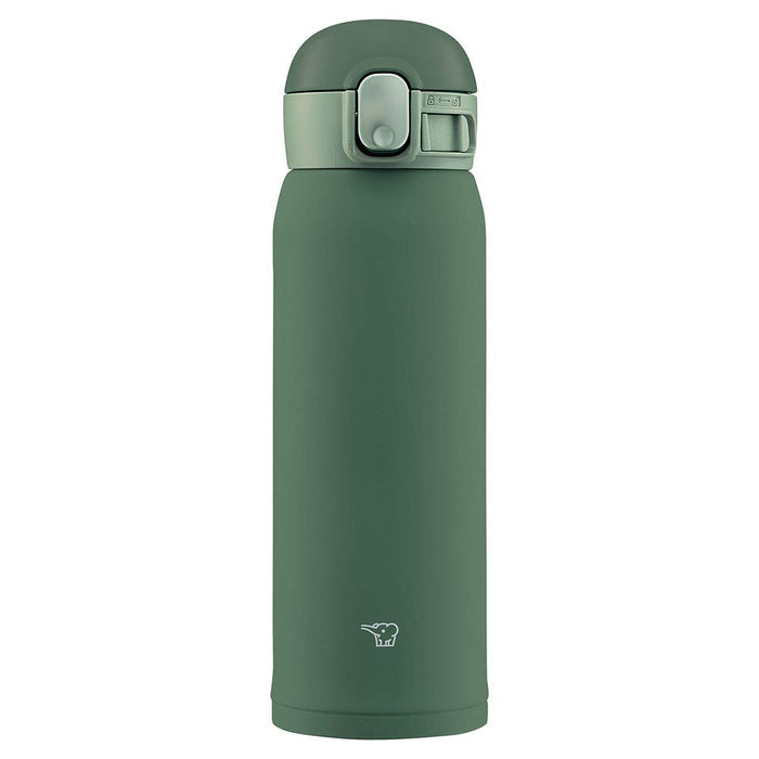 Zojirushi Water Bottle (Seamless One Touch): Olive 480ml - Stainless Steel Bottle Made In Japan- Japan Figure Store - #1 Bring To You The Best Japanese Goods